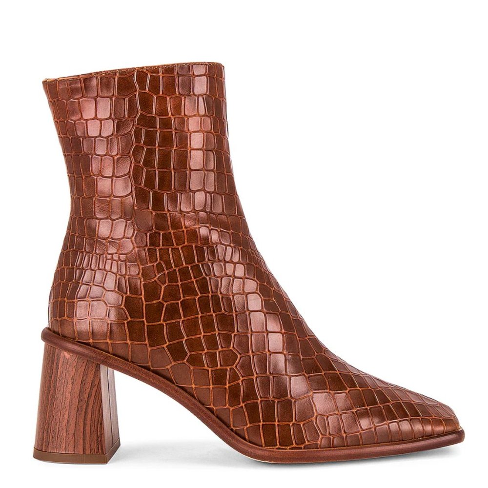 ALOHAS WEST CAPE BOOT - CROC BROWN - SIZE EU 35 (US SIZE 6)